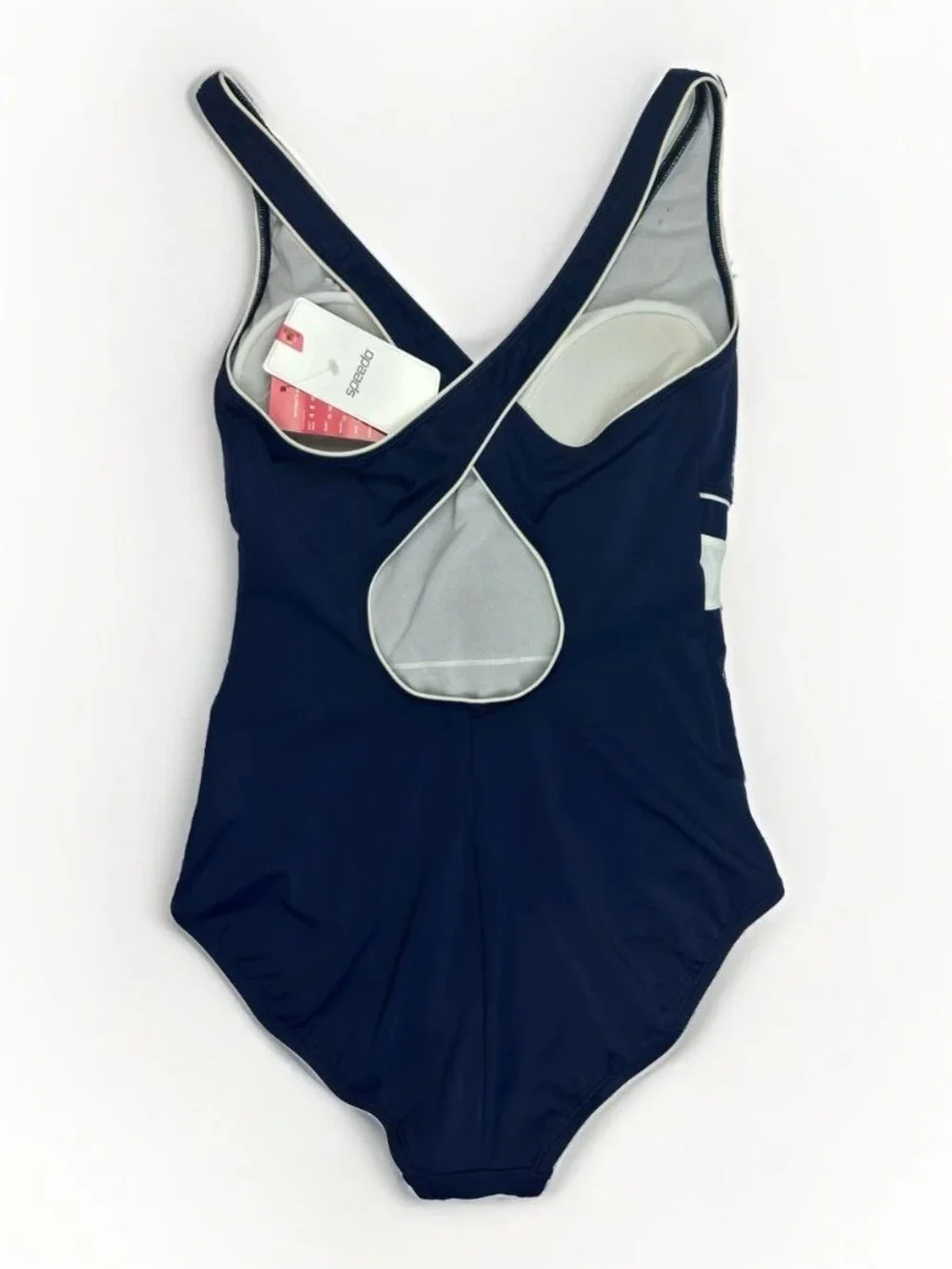 NWT Speedo PowerFlex Ultraback One Piece Swimsuit Size 14 Colorblock 75466